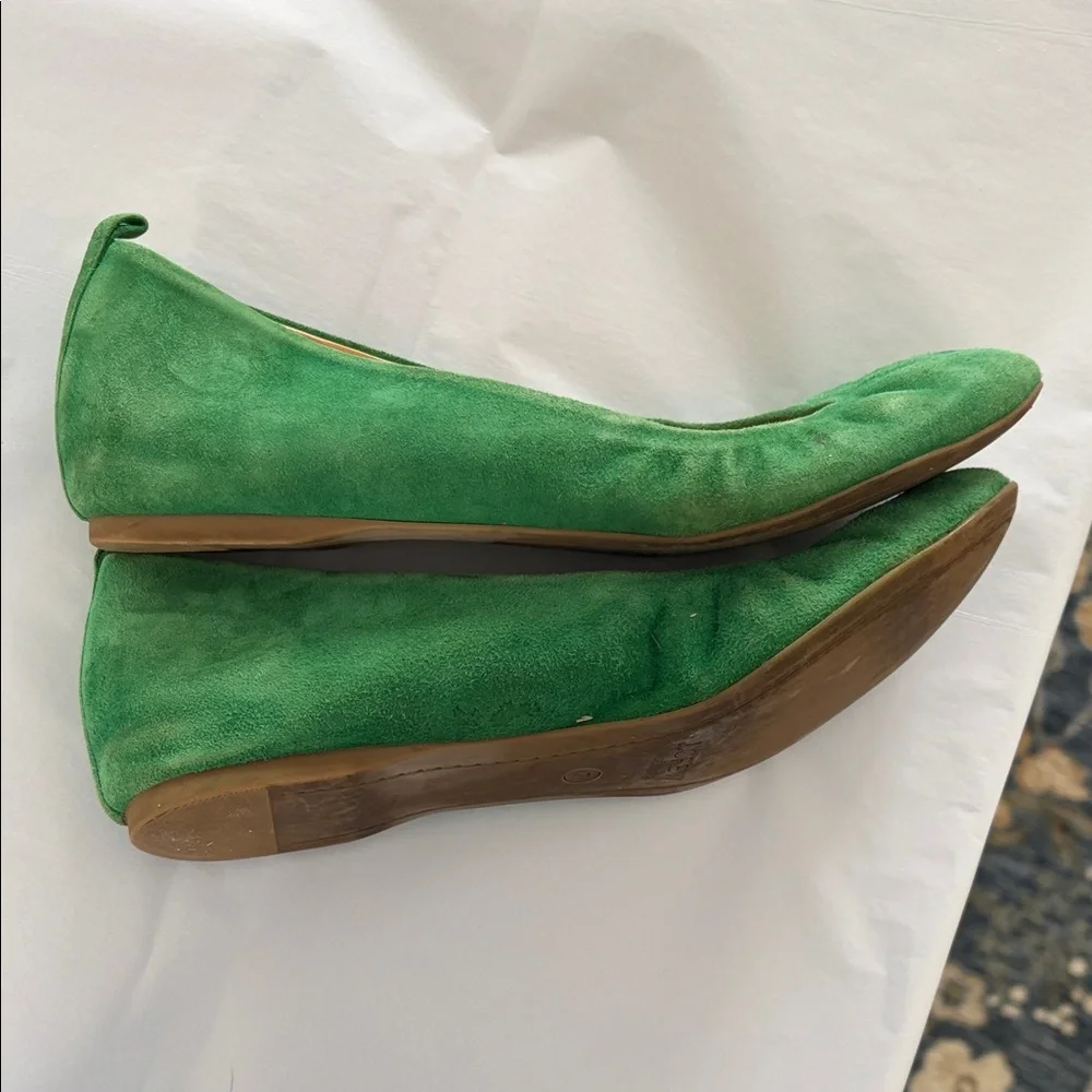 J. Crew Vibrant Green Suede Loafers - Picture 6 of 10